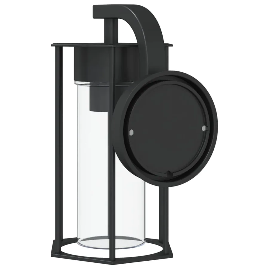 Applique murale d'extérieur noir acier inoxydable - 6