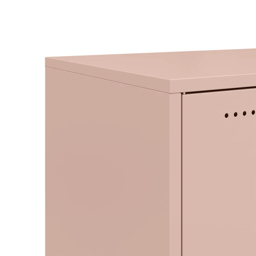 Meuble TV rose 68x39x43,5 cm acier - 11