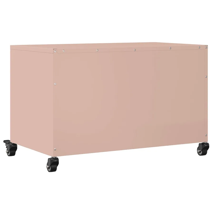 Meuble TV rose 68x39x43,5 cm acier - 8