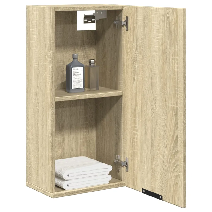 Armoire de salle de bain murale Chêne sonoma 32x20x67 cm - 4