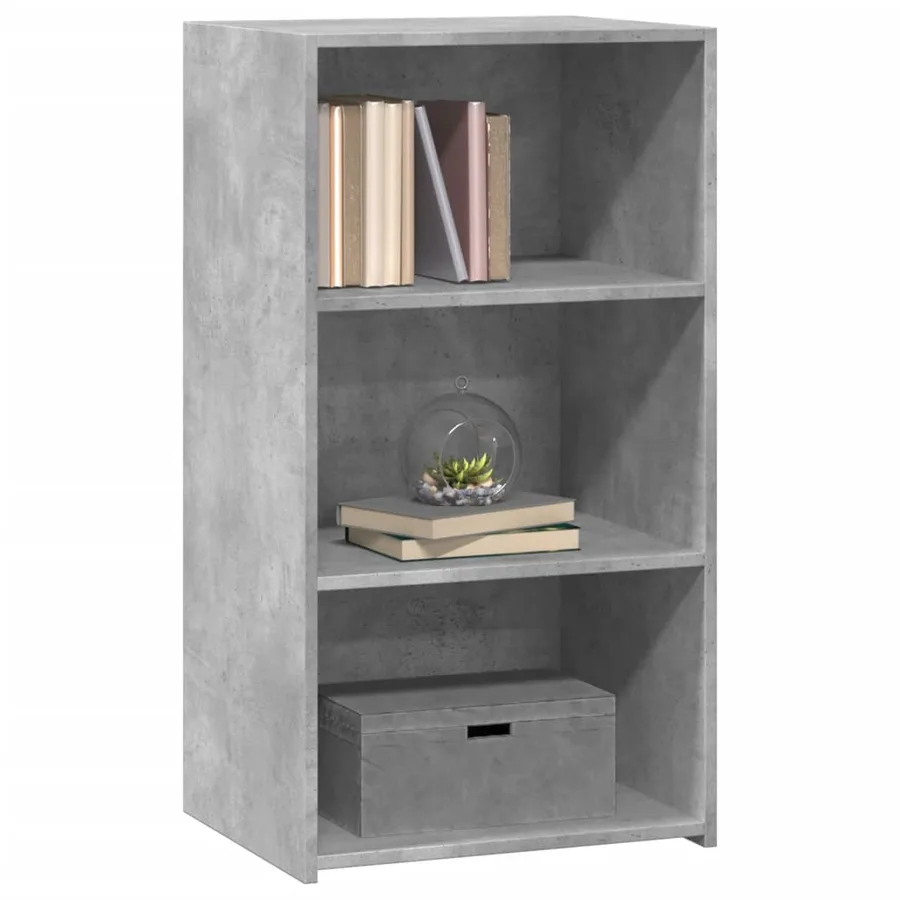 Buffet gris béton 50x41x93 cm bois d'ingénierie - 3