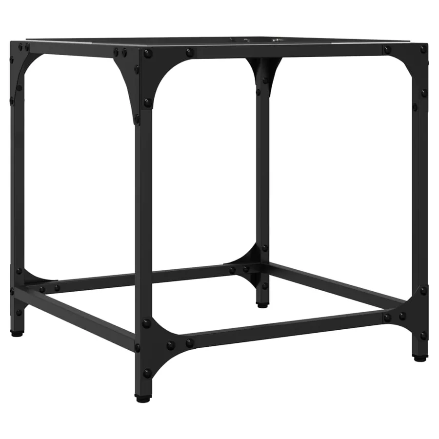 Tables basses avec dessus en verre transparent 2 pcs acier - 6