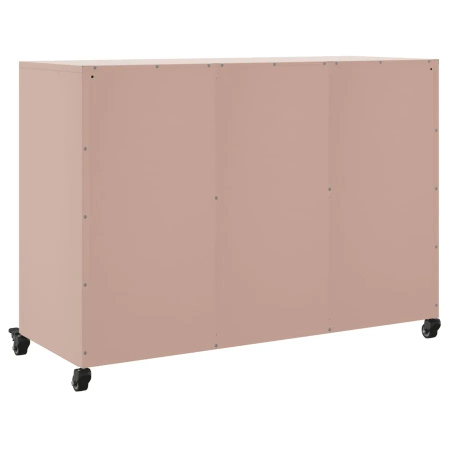 Buffet rose 100,5x39x72 cm acier - 8