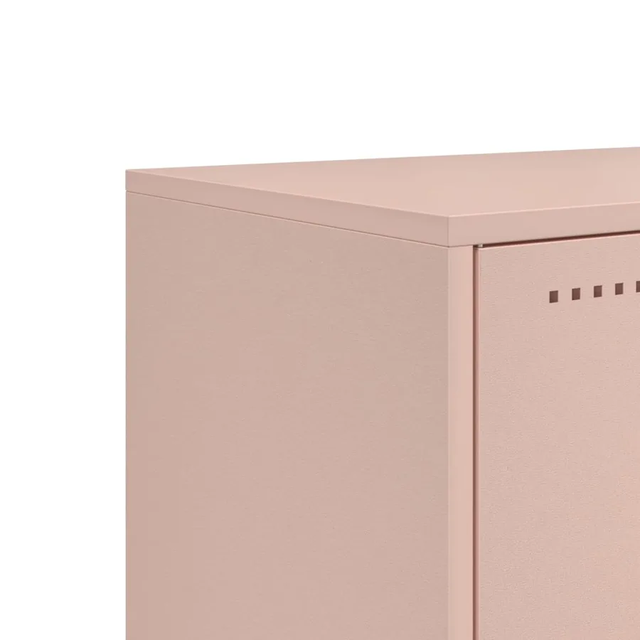 Meuble TV rose 100,5x39x60,5 cm acier - 10