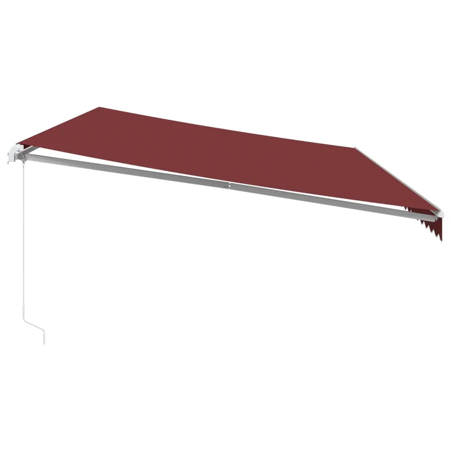 Auvent manuel rétractable bordeaux 600x350 cm - 4
