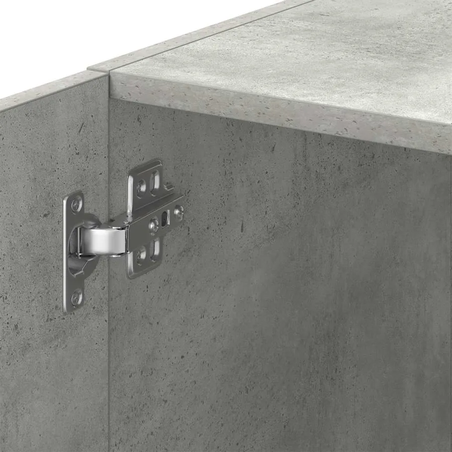 Armoire de rangement mince gris béton 30x42,5x225 cm - 10