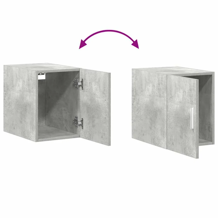 Armoire de rangement mince gris béton 30x42,5x225 cm - 9