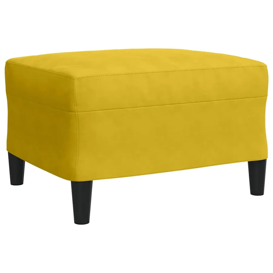 Ensemble de canapés 3 pcs avec coussins Jaune Velours - 6