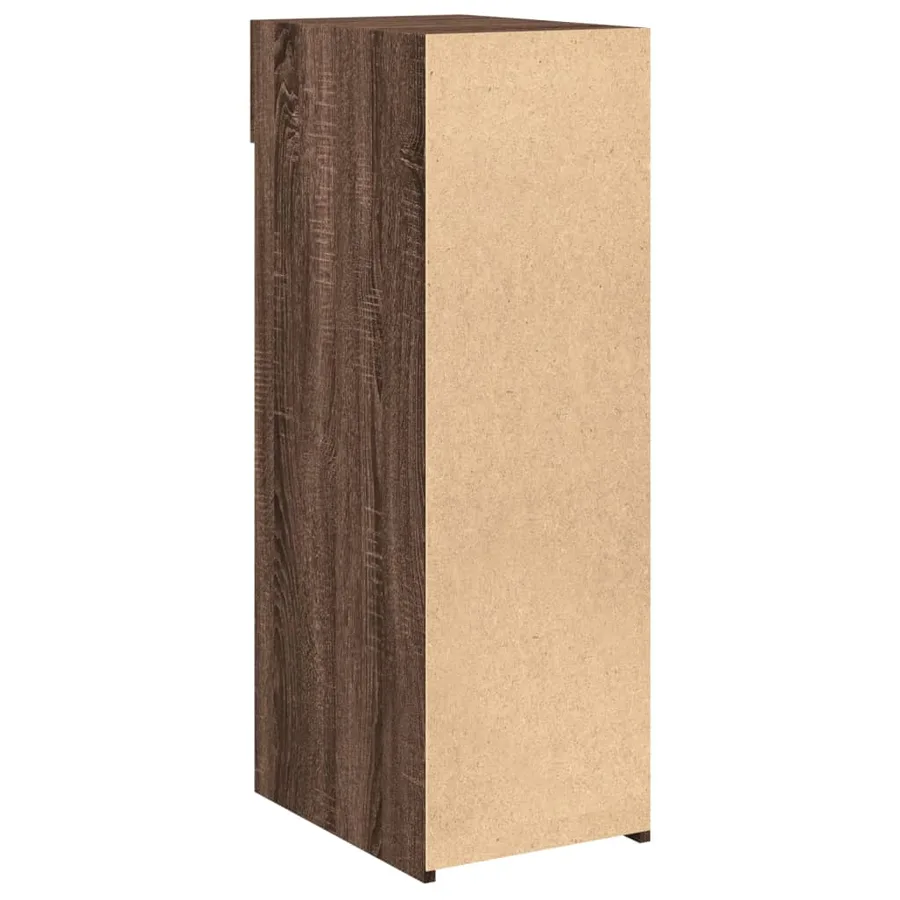 Buffet chêne marron 30x42,5x93 cm bois d'ingénierie - 6
