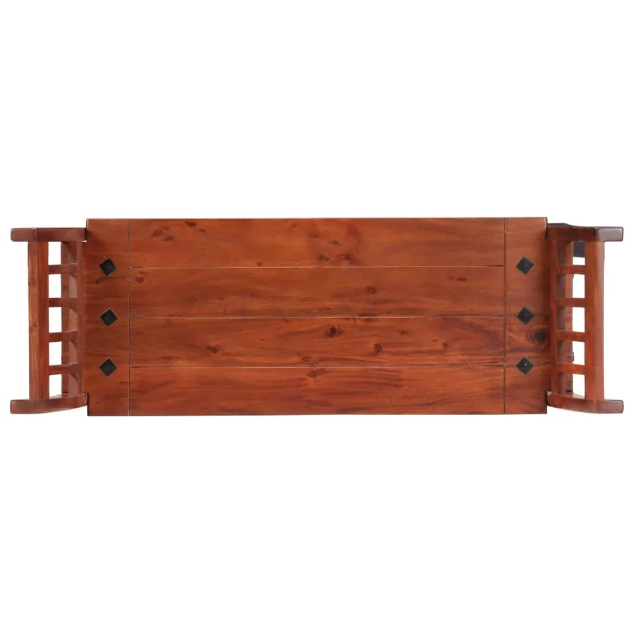 Banc 111 cm Bois d'acacia solide - 4