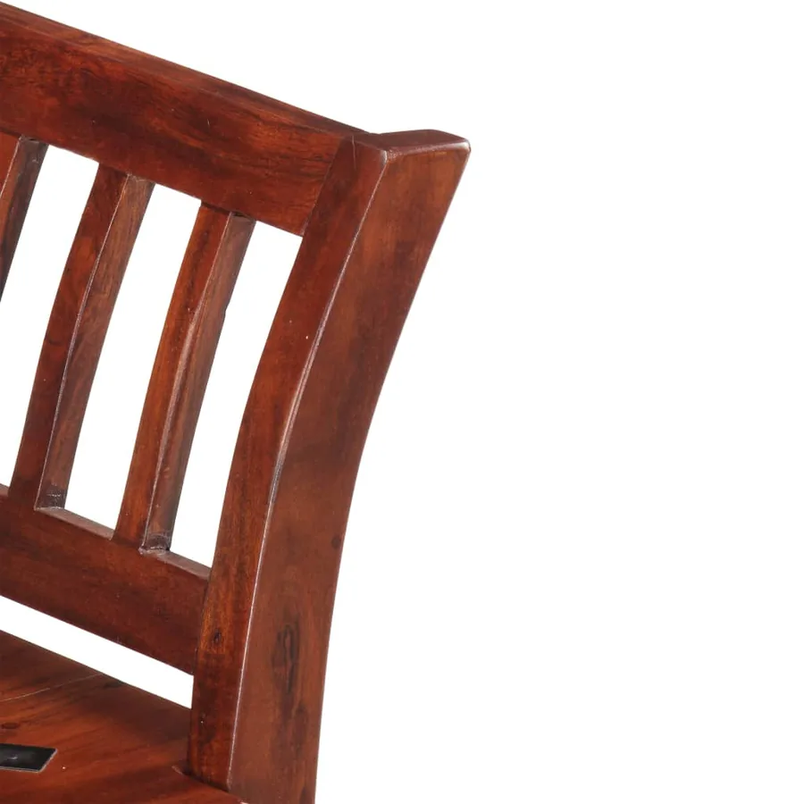 Banc 111 cm Bois d'acacia solide - 6