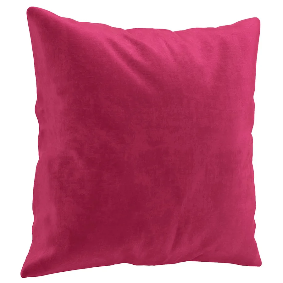 Ensemble de canapés 3 pcs avec coussins rouge bordeaux velours - 6