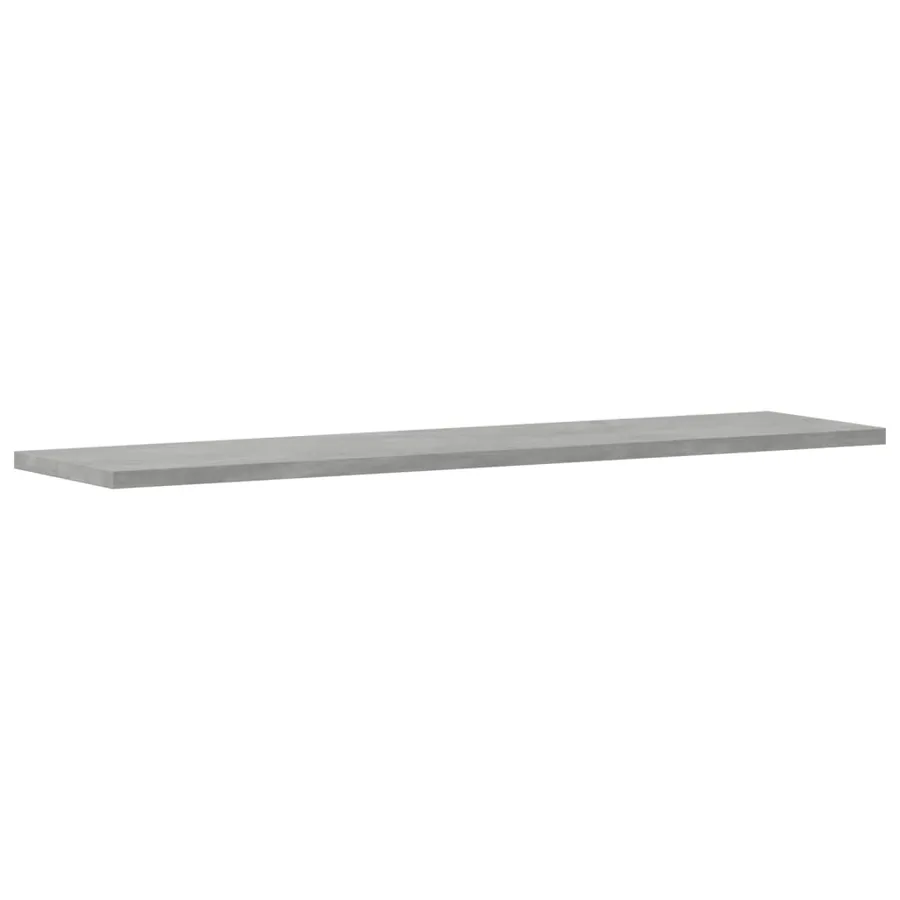 Panneaux de bibliothèque 4 pcs Gris béton 80x20x1,5cm Aggloméré - 4