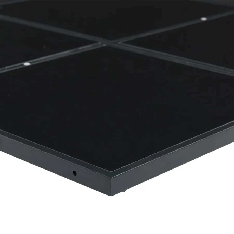 Ensemble à manger de jardin 9 pcs noir textilène - 8