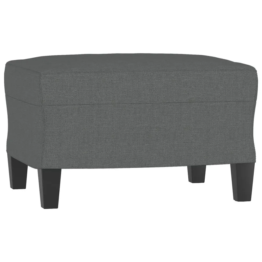 Ensemble de canapés 3 pcs coussins gris foncé tissu - 5