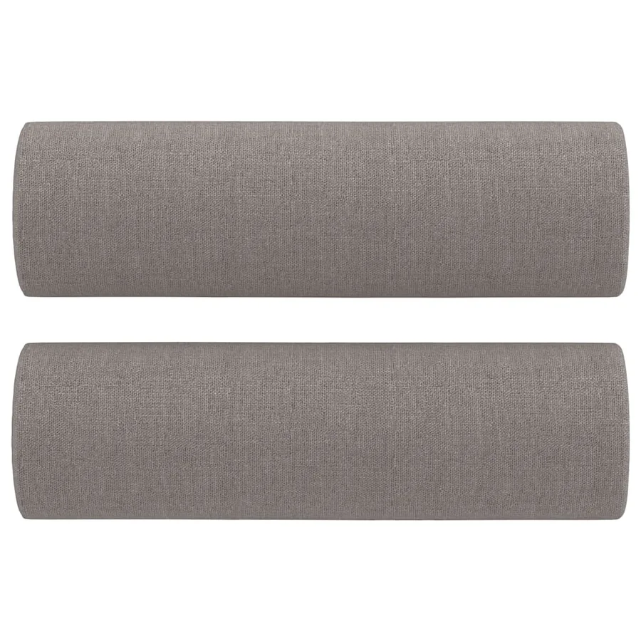 Ensemble de canapés 3 pcs avec coussins taupe tissu - 7