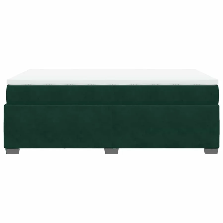 Sommier à lattes de lit et matelas Vert foncé 120x200cm Velours - 8