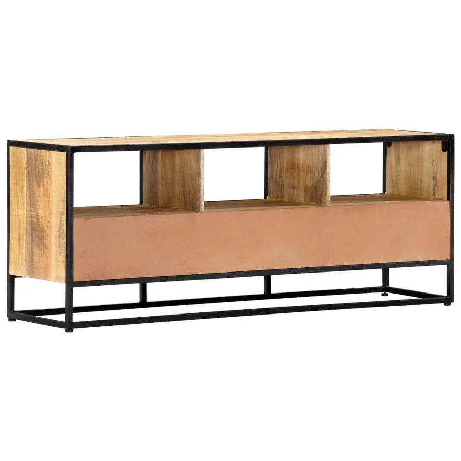 Meuble TV 120x30x45 cm Bois solide de manguier - 4
