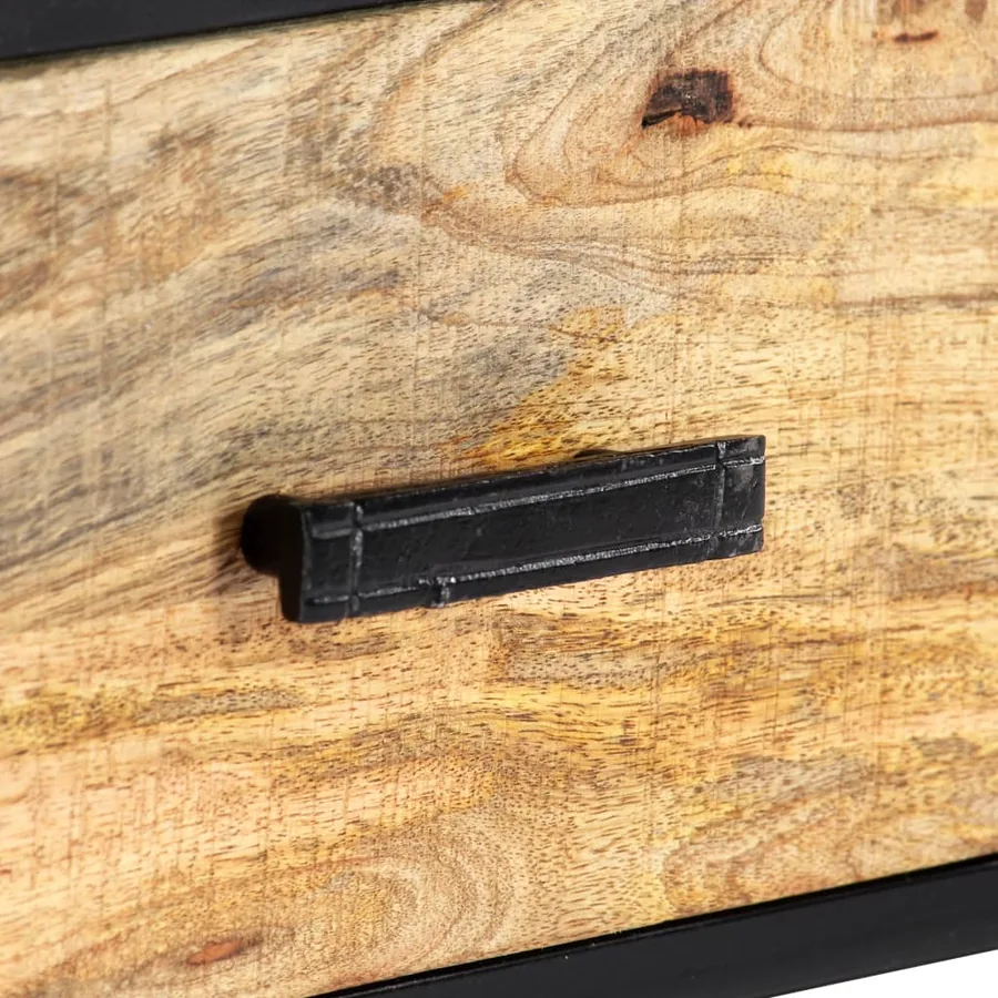 Meuble TV 120x30x45 cm Bois solide de manguier - 7