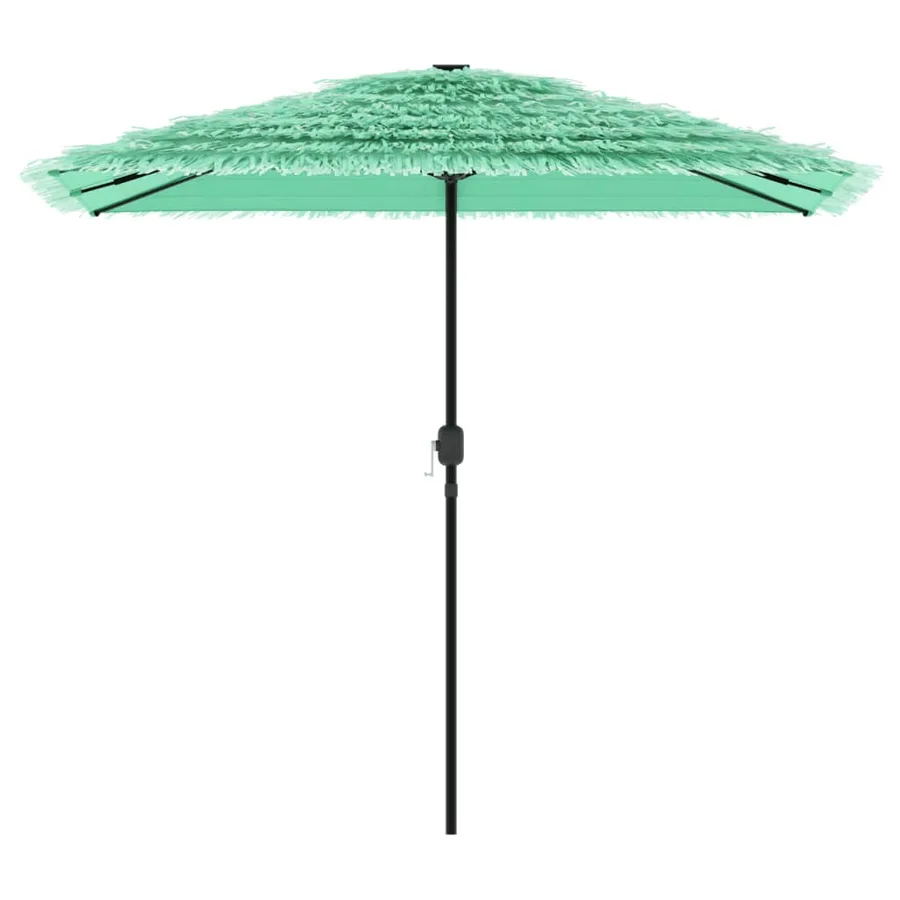 Parasol de jardin avec mât en acier vert 248x248x248 cm - 3