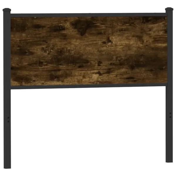 Tête de lit de remplacement chêne fumé 107 cm bois d'ingénierie et acier