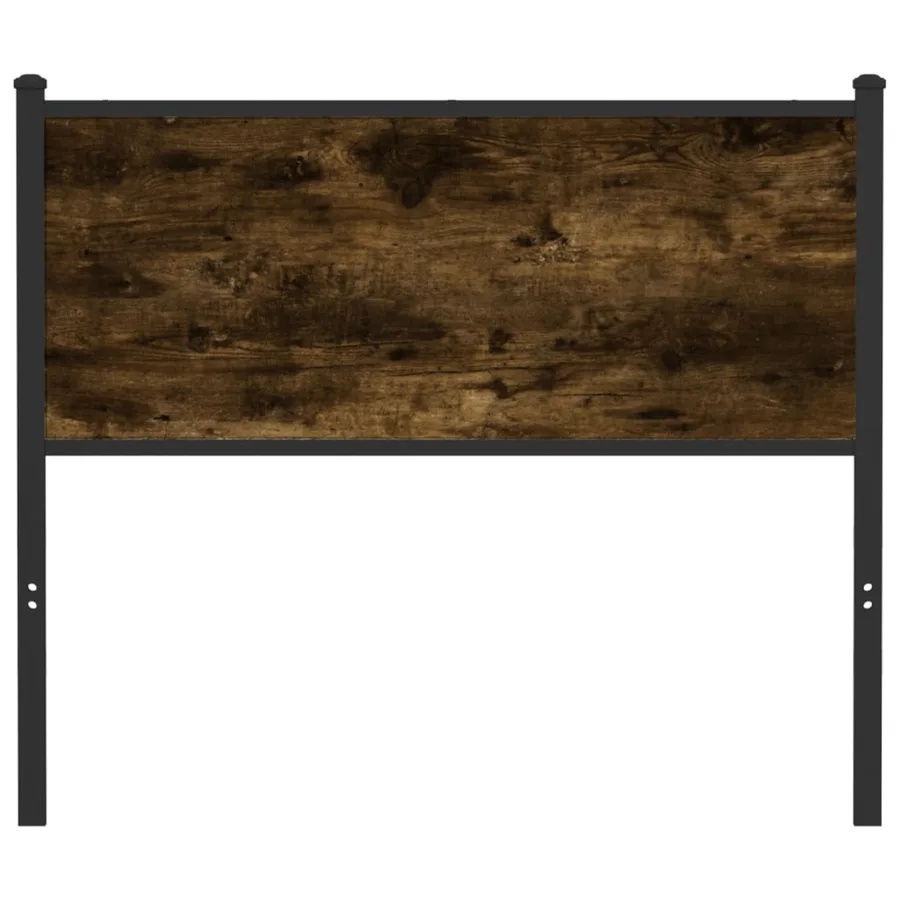 Tête de lit de remplacement chêne fumé 107 cm bois d'ingénierie et acier - 3