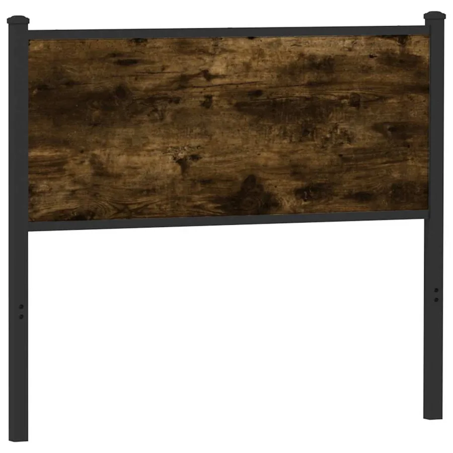Tête de lit de remplacement chêne fumé 107 cm bois d'ingénierie et acier - 5