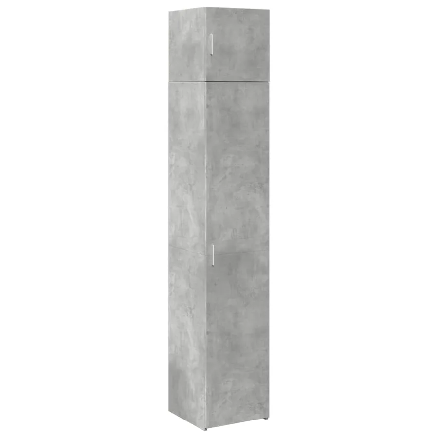 Armoire de rangement mince gris béton 40x42,5x225 cm - 2