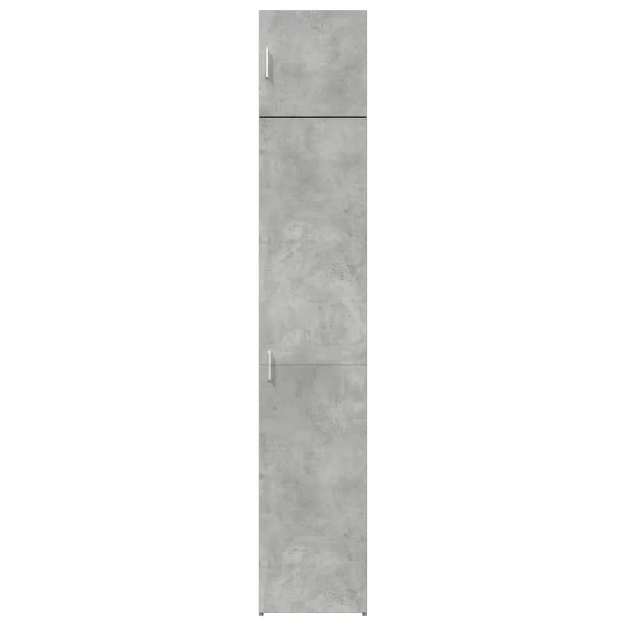 Armoire de rangement mince gris béton 40x42,5x225 cm - 4