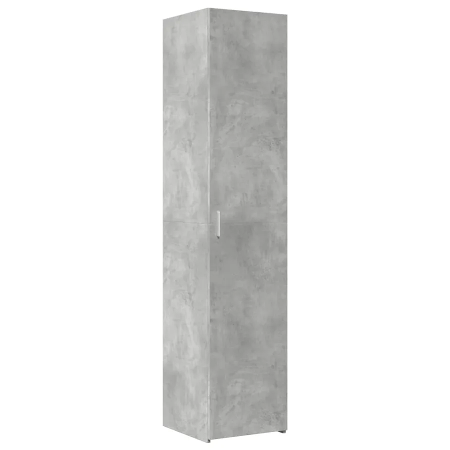 Armoire de rangement mince gris béton 40x42,5x225 cm - 6