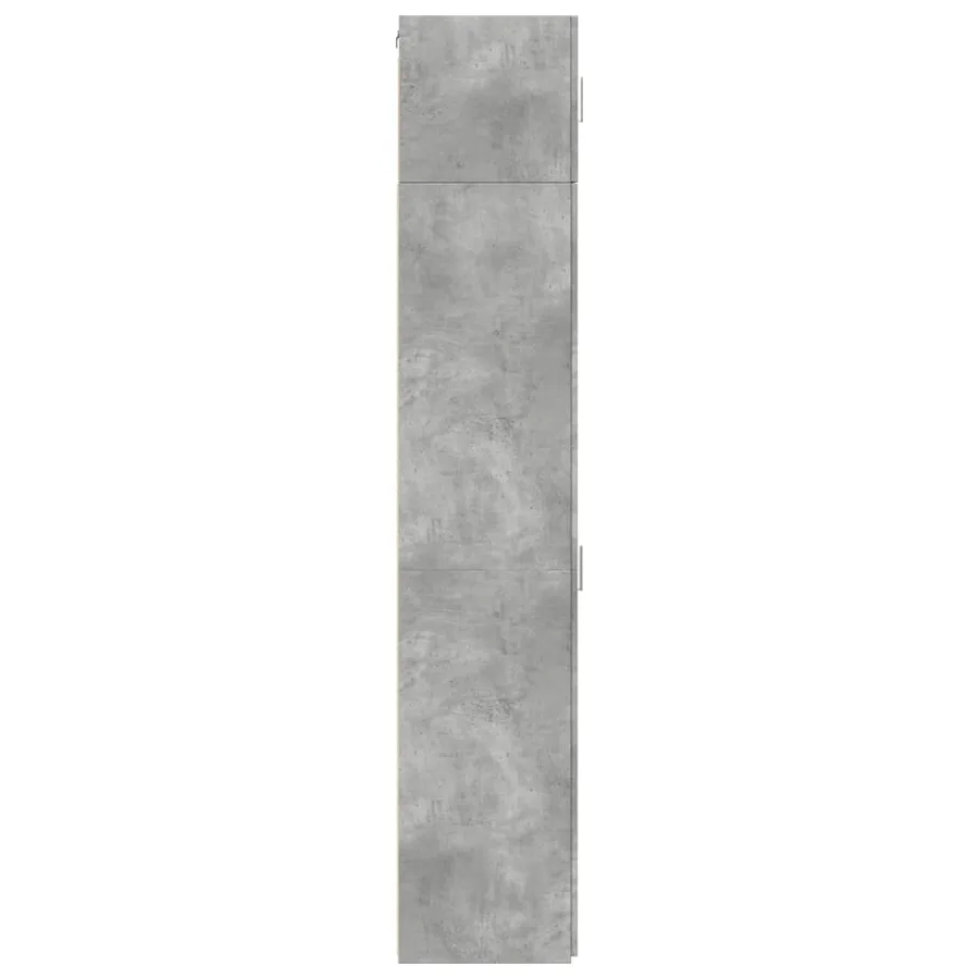 Armoire de rangement mince gris béton 40x42,5x225 cm - 7