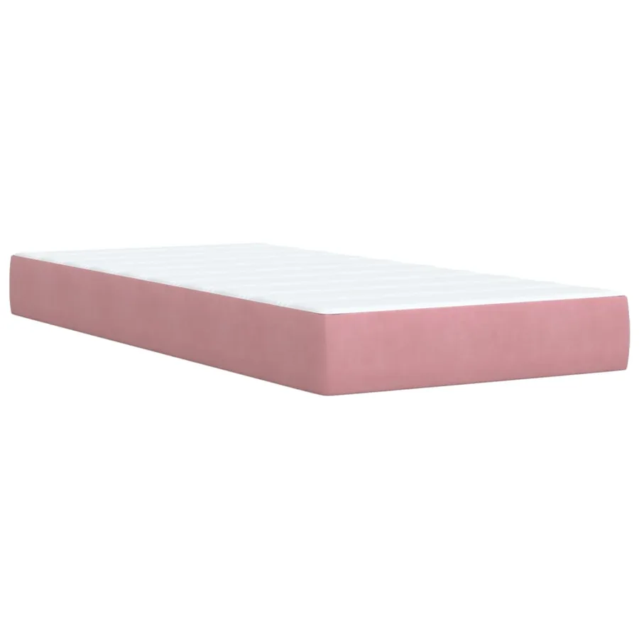 Sommier à lattes de lit et matelas Rose 80x200 cm Velours - 6