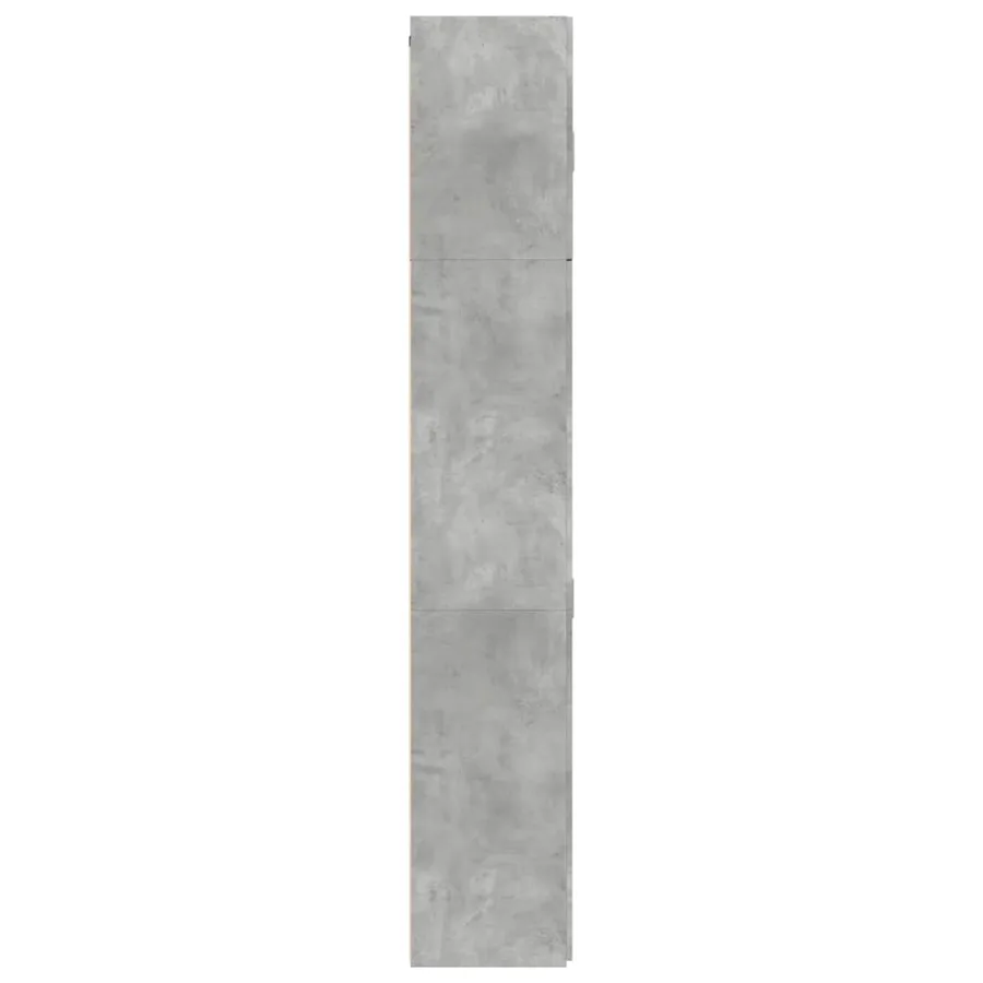 Buffet haut gris béton 80x42,5x249 cm bois d'ingénierie - 7