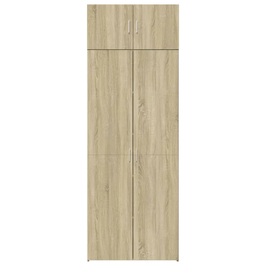Armoire de rangement chêne sonoma 80x42,5x225 cm - 4