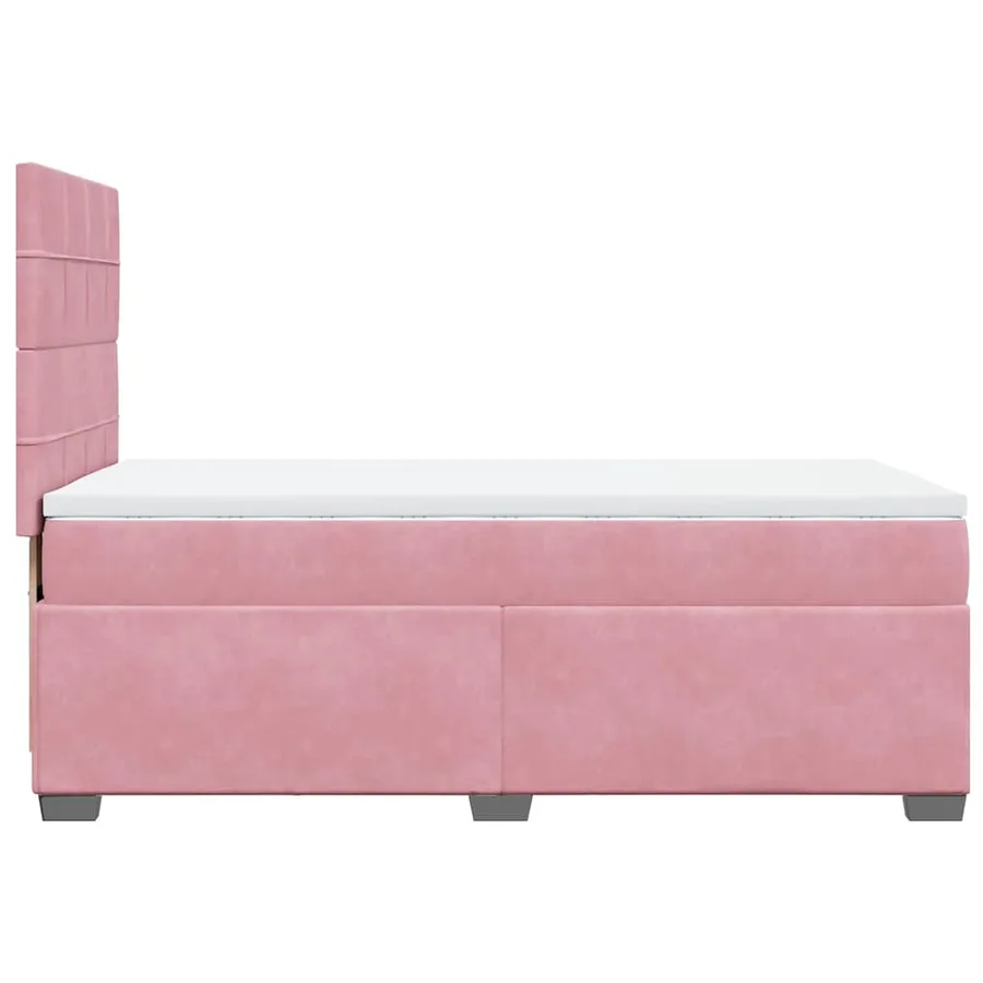 Sommier à lattes de lit avec matelas Rose 90x190 cm Velours - 12