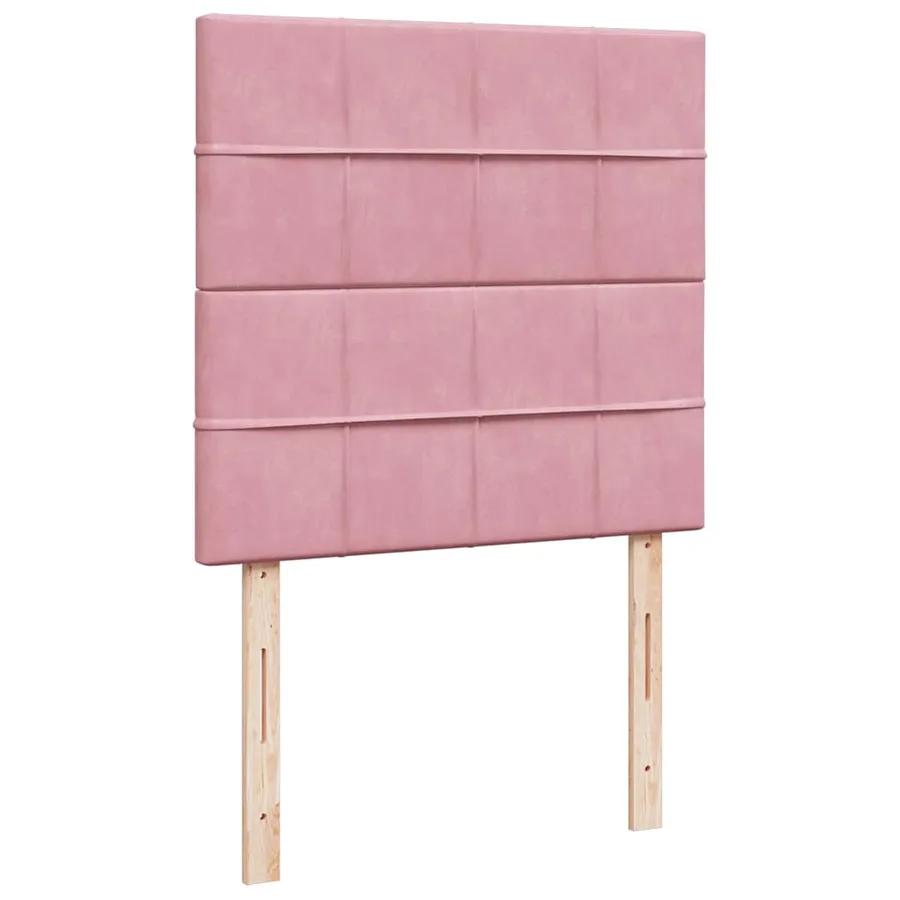 Sommier à lattes de lit avec matelas Rose 90x190 cm Velours - 8