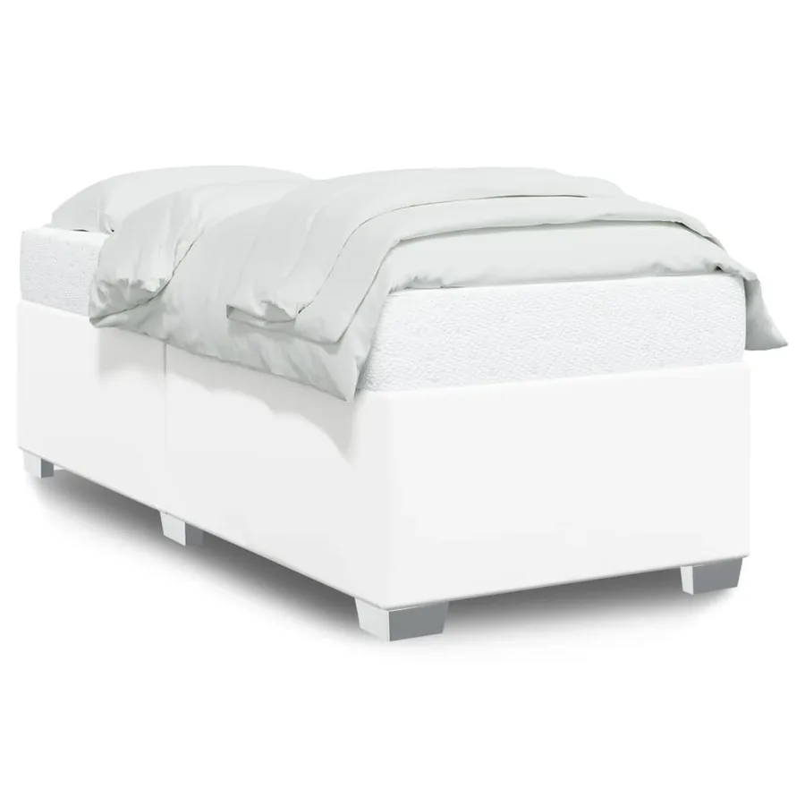 Cadre de lit sans matelas blanc 80x200 cm similicuir - 2
