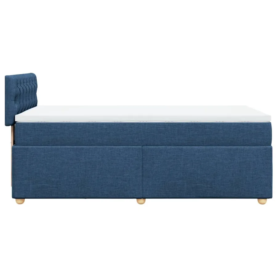 Sommier à lattes de lit avec matelas Bleu 80x200 cm Tissu - 5