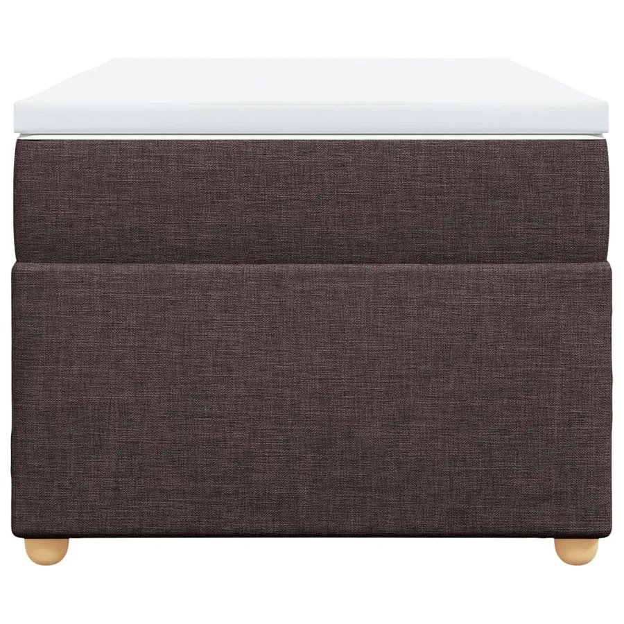 Sommier à lattes de lit avec matelas Marron foncé 90x200 cm - 4