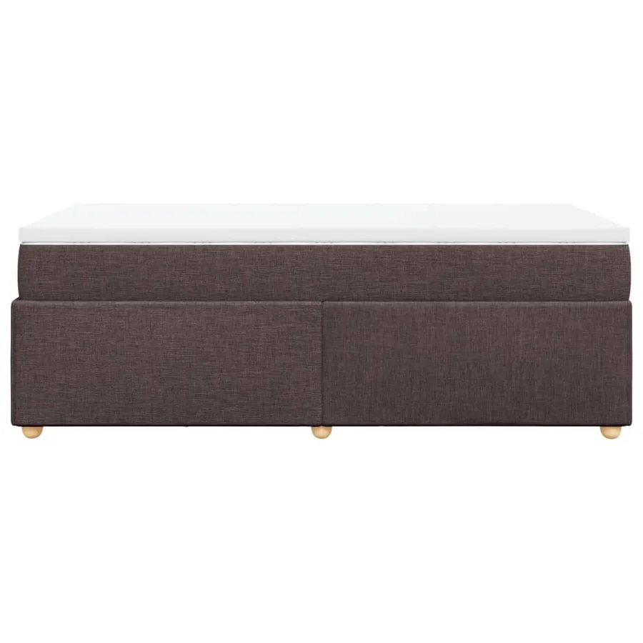 Sommier à lattes de lit avec matelas Marron foncé 90x200 cm - 8