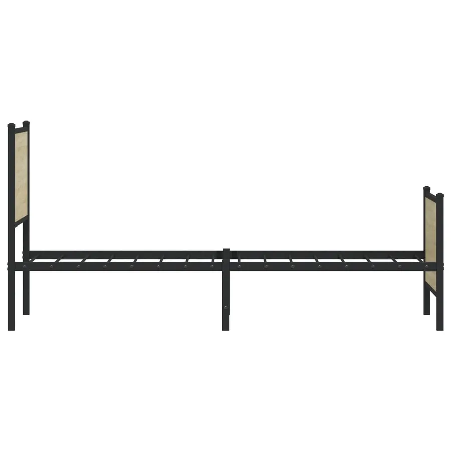 Cadre de lit en métal sans matelas chêne sonoma 80x200 cm - 6