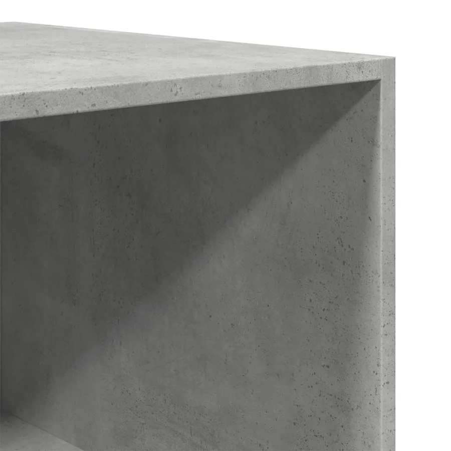 Garde-robe gris béton 80x50x200 cm bois d'ingénierie - 8