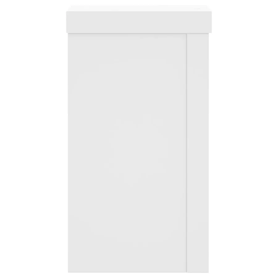 Supports pour plantes 2 pcs blanc 10x10x18 cm bois d'ingénierie - 6