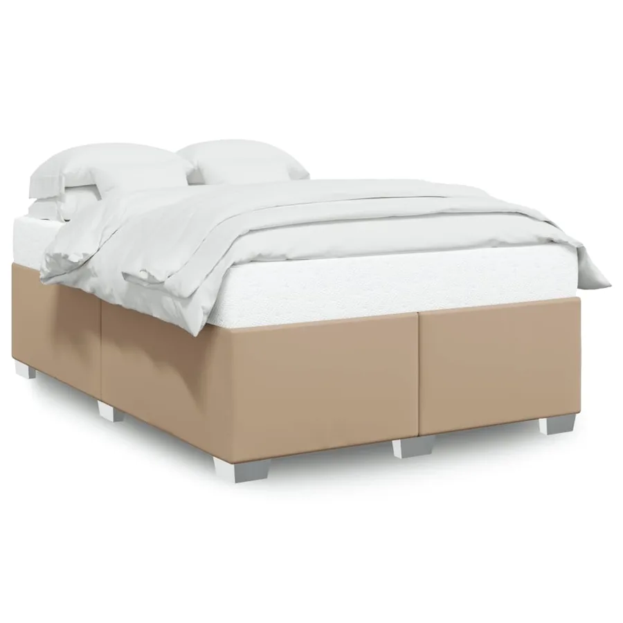 Cadre de lit sans matelas cappuccino 160x200 cm similicuir - 2