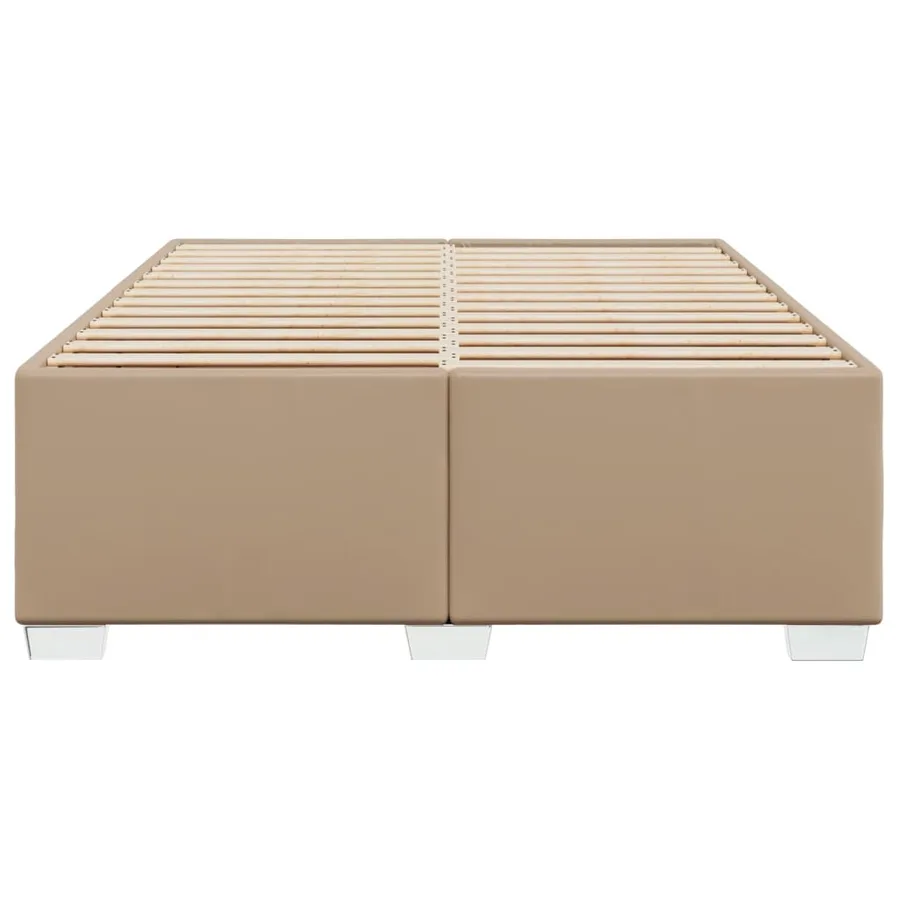 Cadre de lit sans matelas cappuccino 160x200 cm similicuir - 4