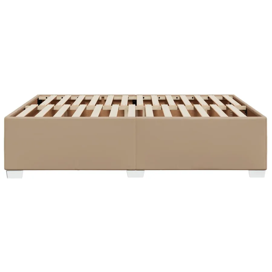 Cadre de lit sans matelas cappuccino 160x200 cm similicuir - 5