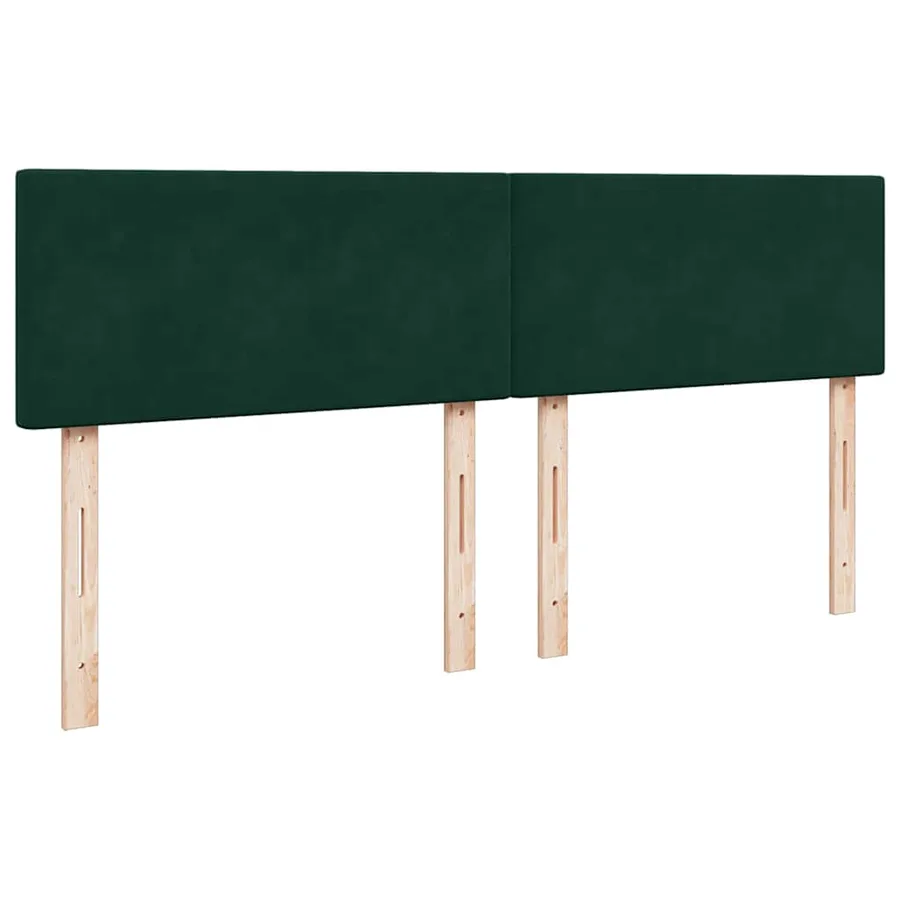 Sommier à lattes de lit et matelas Vert foncé 180x200cm Velours - 8