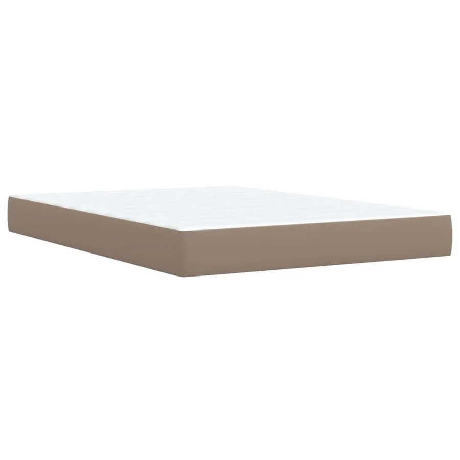 Sommier à lattes de lit avec matelas Cappuccino 140x190 cm - 6