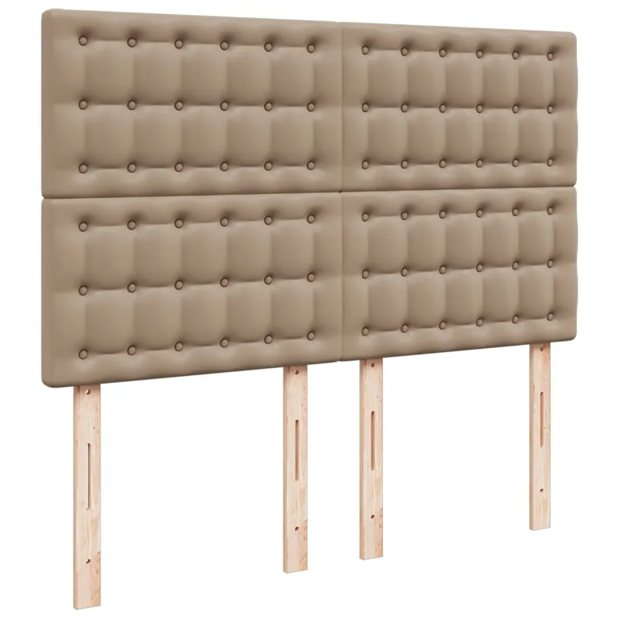 Sommier à lattes de lit avec matelas Cappuccino 140x190 cm - 8