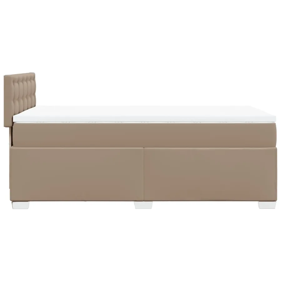 Sommier à lattes de lit avec matelas Cappuccino 90x190 cm - 5